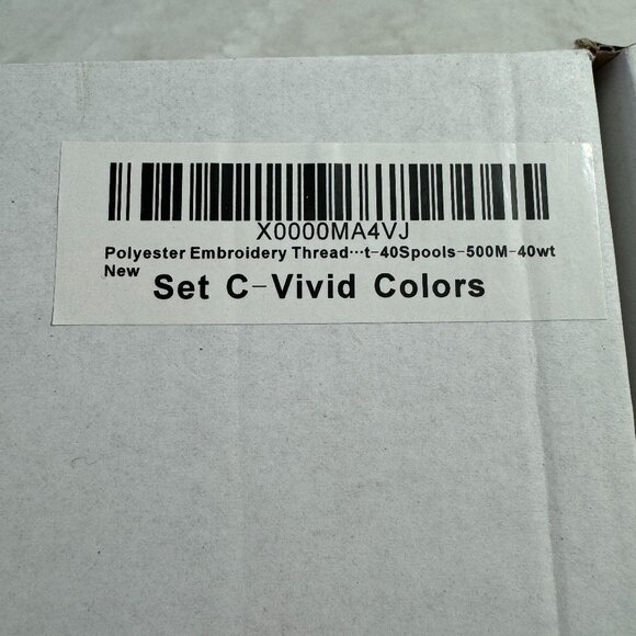 40 Cones of 500 Meters Polyester Machine Embroidery Thread - Vivid Set - Picture 3 of 7